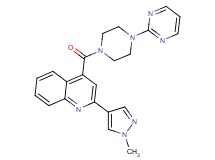 2-(1-methyl-1H-pyrazol-4-yl)-4-[(4-pyrimidin-2-ylpiperazin-1-yl)carbonyl]quinoline