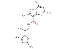 N-[2-(3,5-dimethyl-1H-pyrazol-1-yl)propyl]-2,5,7-trimethylpyrazolo[1,5-a]pyrimidine-3-carboxamide