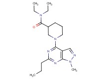 N,N-diethyl-1-(1-methyl-6-propyl-1H-pyrazolo[3,4-d]pyrimidin-4-yl)-3-piperidinecarboxamide