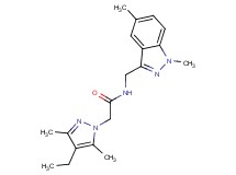 N-[(1,5-dimethyl-1H-indazol-3-yl)methyl]-2-(4-ethyl-3,5-dimethyl-1H-pyrazol-1-yl)acetamide