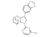 2-[(3R*,3aR*,7aR*)-3-(1,3-benzodioxol-5-yl)hexahydro-4,7-ethanopyrrolo[3,2-b]pyridin-1(2H)-yl]pyrimidin-4-amine