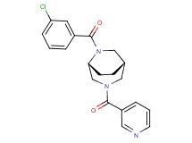 (1S*,5R*)-6-(3-chlorobenzoyl)-3-(3-pyridinylcarbonyl)-3,6-diazabicyclo[3.2.2]nonane