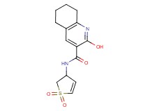 N-(1,1-dioxido-2,3-dihydro-3-thienyl)-2-hydroxy-5,6,7,8-tetrahydro-3-quinolinecarboxamide