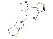 6-{[2-(3-methyl-2-thienyl)-1H-imidazol-1-yl]methyl}-2,3-dihydroimidazo[2,1-b][1,3]thiazole