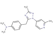 N,N-dimethyl-4-{[3-methyl-1-(2-methylpyridin-4-yl)-1H-1,2,4-triazol-5-yl]methyl}aniline