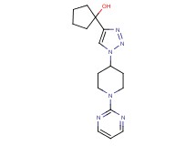 1-{1-[1-(2-pyrimidinyl)-4-piperidinyl]-1H-1,2,3-triazol-4-yl}cyclopentanol