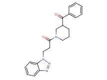 {1-[3-(1H-1,2,3-benzotriazol-1-yl)propanoyl]-3-piperidinyl}(phenyl)methanone