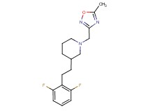 3-[2-(2,6-difluorophenyl)ethyl]-1-[(5-methyl-1,2,4-oxadiazol-3-yl)methyl]piperidine