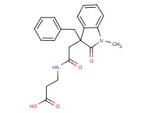 3-{[(3-benzyl-1-methyl-2-oxo-2,3-dihydro-1H-indol-3-yl)acetyl]amino}propanoic acid