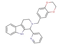 2-(2,3-dihydro-1,4-benzodioxin-6-ylmethyl)-1-(2-pyridinyl)-2,3,4,9-tetrahydro-1H-beta-carboline