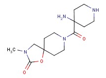 8-[(4-amino-4-piperidinyl)carbonyl]-3-methyl-1-oxa-3,8-diazaspiro[4.5]decan-2-one dihydrochloride