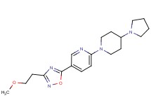 5-[3-(2-methoxyethyl)-1,2,4-oxadiazol-5-yl]-2-(4-pyrrolidin-1-ylpiperidin-1-yl)pyridine