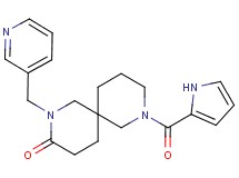 2-(3-pyridinylmethyl)-8-(1H-pyrrol-2-ylcarbonyl)-2,8-diazaspiro[5.5]undecan-3-one