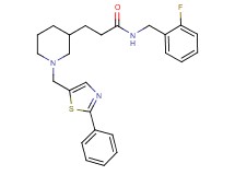 N-(2-fluorobenzyl)-3-{1-[(2-phenyl-1,3-thiazol-5-yl)methyl]-3-piperidinyl}propanamide