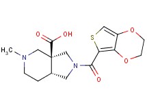 (3aS*,7aR*)-2-(2,3-dihydrothieno[3,4-b][1,4]dioxin-5-ylcarbonyl)-5-methyloctahydro-3aH-pyrrolo[3,4-c]pyridine-3a-carboxylic acid
