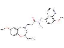 3-(2-ethyl-7-methoxy-2,3-dihydro-1,4-benzoxazepin-4(5H)-yl)-N-[(8-methoxy-5-quinolinyl)methyl]-N-methylpropanamide