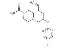 2-({1-[(4-acetylpiperazin-1-yl)methyl]pent-4-en-1-yl}oxy)-5-fluoropyrimidine