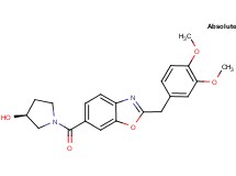 (3S)-1-{[2-(3,4-dimethoxybenzyl)-1,3-benzoxazol-6-yl]carbonyl}-3-pyrrolidinol