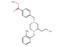 methyl 4-{[3-(2-hydroxyethyl)-4-(2-methylbenzyl)-1-piperazinyl]methyl}benzoate