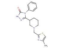 5-{1-[(4-methyl-1,3-thiazol-2-yl)methyl]piperidin-3-yl}-4-phenyl-2,4-dihydro-3H-1,2,4-triazol-3-one