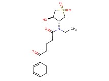 N-ethyl-N-[(3R*,4R*)-4-hydroxy-1,1-dioxidotetrahydro-3-thienyl]-5-oxo-5-phenylpentanamide