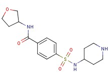 4-[(4-piperidinylamino)sulfonyl]-N-(tetrahydro-3-furanyl)benzamide