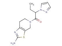 5-[2-(1H-pyrazol-1-yl)butanoyl]-4,5,6,7-tetrahydro[1,3]thiazolo[5,4-c]pyridin-2-amine