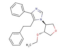1-[(3S*,4R*)-4-ethoxytetrahydrofuran-3-yl]-4-phenyl-5-(2-phenylethyl)-1H-imidazole