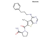 1-({5-methyl-4-[(3-phenylpropyl)amino]thieno[2,3-d]pyrimidin-6-yl}carbonyl)-L-prolinamide