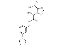 2-(2-isopropyl-1H-imidazol-1-yl)-N-[3-(1-pyrrolidinyl)benzyl]propanamide