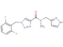 1-(2,6-difluorobenzyl)-N-methyl-N-(1H-pyrazol-3-ylmethyl)-1H-1,2,3-triazole-4-carboxamide