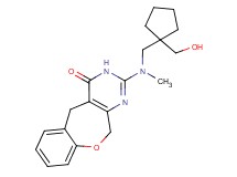 2-[{[1-(hydroxymethyl)cyclopentyl]methyl}(methyl)amino]-5,11-dihydro[1]benzoxepino[3,4-d]pyrimidin-4(3H)-one