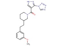 3-[2-(3-methoxyphenyl)ethyl]-1-{[3-(1H-tetrazol-1-yl)-1H-pyrazol-4-yl]carbonyl}piperidine