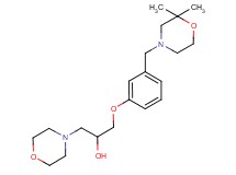 1-{3-[(2,2-dimethylmorpholin-4-yl)methyl]phenoxy}-3-morpholin-4-ylpropan-2-ol