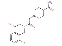 1-{2-[(2-fluorobenzyl)(2-hydroxyethyl)amino]-2-oxoethyl}-4-piperidinecarboxamide