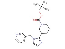 2,2-dimethylpropyl 3-[1-(3-pyridinylmethyl)-1H-imidazol-2-yl]-1-piperidinecarboxylate