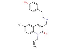 1-allyl-3-({[2-(4-hydroxyphenyl)ethyl]amino}methyl)-6-methyl-2(1H)-quinolinone