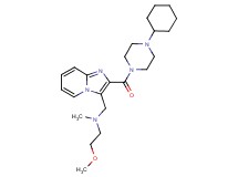 ({2-[(4-cyclohexyl-1-piperazinyl)carbonyl]imidazo[1,2-a]pyridin-3-yl}methyl)(2-methoxyethyl)methylamine