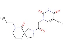 5-methyl-1-[2-oxo-2-(6-oxo-7-propyl-2,7-diazaspiro[4.5]dec-2-yl)ethyl]pyrimidine-2,4(1H,3H)-dione