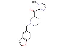 [1-(1-benzofuran-5-ylmethyl)-3-piperidinyl](1-methyl-1H-imidazol-2-yl)methanone