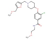 3-chloro-N-(2-methoxyethyl)-4-[(1-{[5-(methoxymethyl)-2-furyl]methyl}-4-piperidinyl)oxy]benzamide