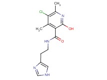 5-chloro-2-hydroxy-N-[2-(1H-imidazol-4-yl)ethyl]-4,6-dimethylnicotinamide