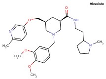 (3R,5S)-1-(3,4-dimethoxybenzyl)-5-{[(6-methyl-3-pyridinyl)oxy]methyl}-N-[2-(1-methyl-2-pyrrolidinyl)ethyl]-3-piperidinecarboxamide