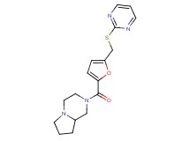 2-{5-[(pyrimidin-2-ylthio)methyl]-2-furoyl}octahydropyrrolo[1,2-a]pyrazine