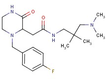 N-[3-(dimethylamino)-2,2-dimethylpropyl]-2-[1-(4-fluorobenzyl)-3-oxo-2-piperazinyl]acetamide
