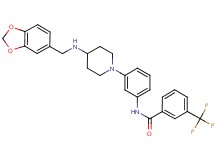 N-(3-{4-[(1,3-benzodioxol-5-ylmethyl)amino]-1-piperidinyl}phenyl)-3-(trifluoromethyl)benzamide