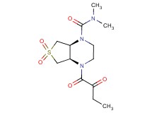 (4aR*,7aS*)-N,N-dimethyl-4-(2-oxobutanoyl)hexahydrothieno[3,4-b]pyrazine-1(2H)-carboxamide 6,6-dioxide