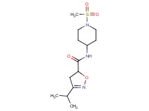 3-isopropyl-N-[1-(methylsulfonyl)piperidin-4-yl]-4,5-dihydroisoxazole-5-carboxamide