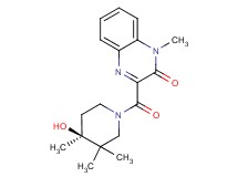 3-{[(4S*)-4-hydroxy-3,3,4-trimethylpiperidin-1-yl]carbonyl}-1-methylquinoxalin-2(1H)-one