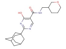 2-(1-adamantyl)-4-hydroxy-N-(tetrahydro-2H-pyran-3-ylmethyl)pyrimidine-5-carboxamide